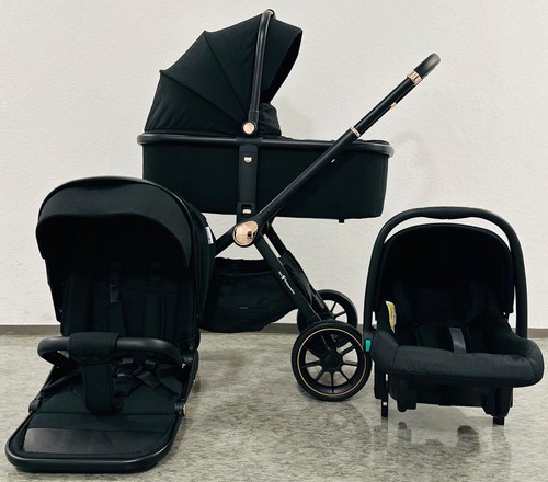 Aziz pushchair black - 3-in-1,